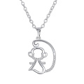 925 Silver Chinese Zodiac Pendant Monkey Necklaces Jewelry